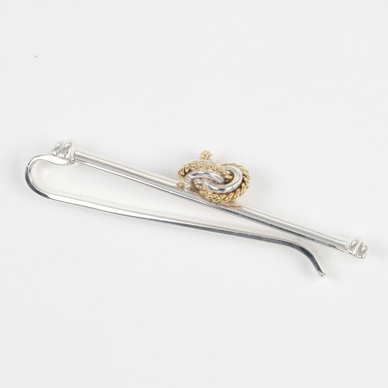 Tiffany & Co Knot Silver 925 X 18k Yellow Gold Women's Tie Pin