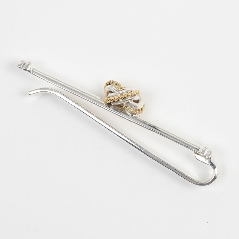 Tiffany & Co Knot Silver 925 X 18k Yellow Gold Women's Tie Pin