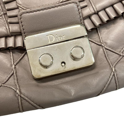 Dior Christian Dior Shoulder Bag New Rock Dark Gray Lambskin
