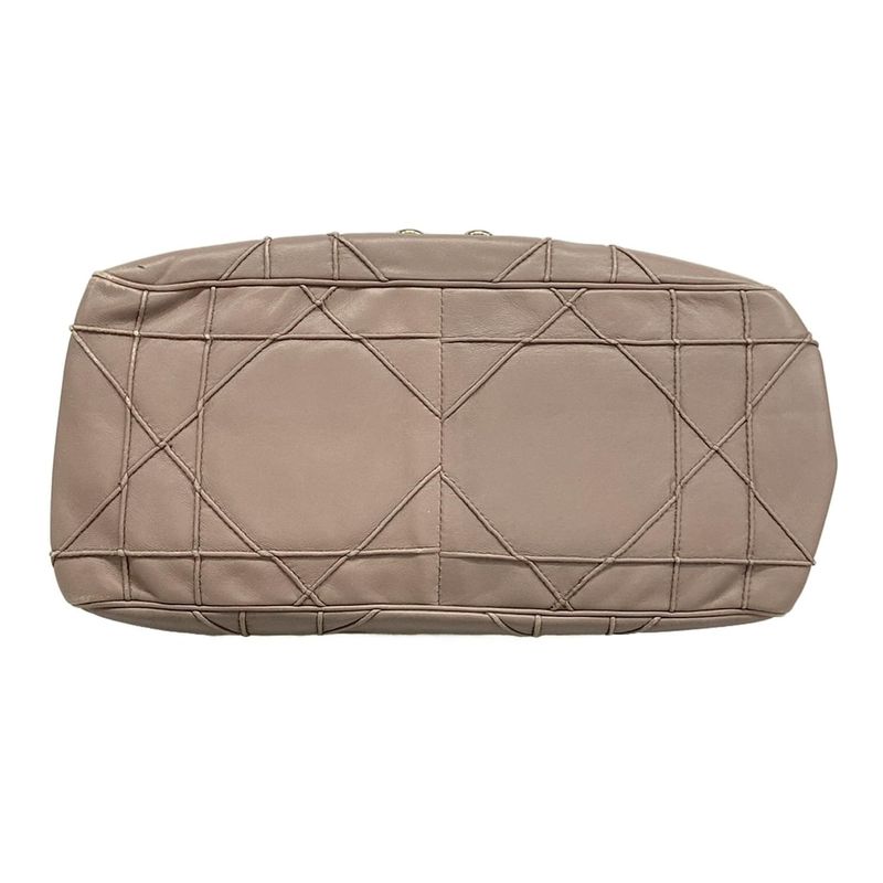 Dior Christian Dior Shoulder Bag New Rock Dark Gray Lambskin