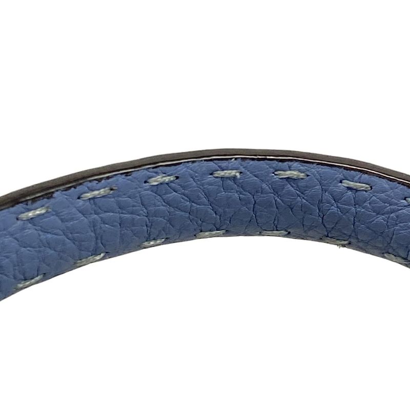 Fendi Handbag Peekaboo Iconic Medium Selleria 8bn290 Blue Leather