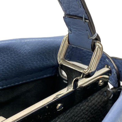 Fendi Handbag Peekaboo Iconic Medium Selleria 8bn290 Blue Leather