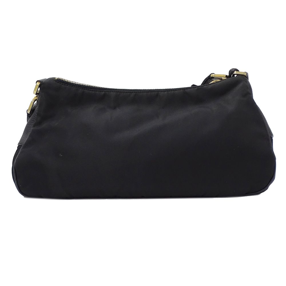 Prada Bag Women'S Brand Handbag Shoulder Bag One Shoulder Leather Black Br0232