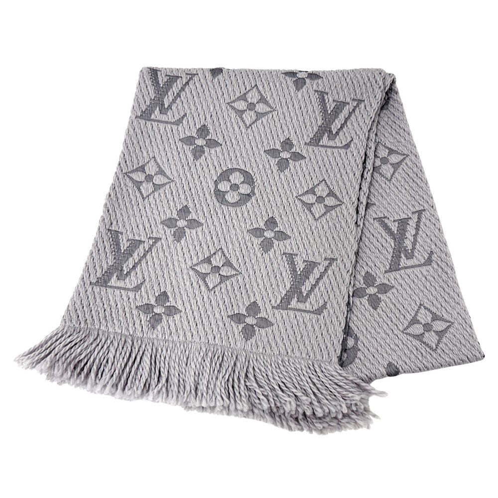 Louis Vuitton Muffler Women'S Brand Stole Monogram Wool Escharp Logomania