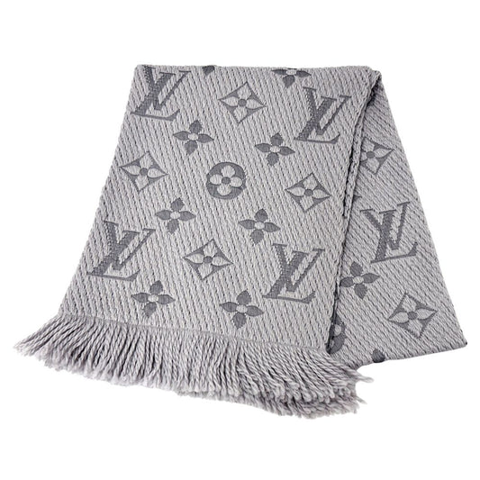 Louis Vuitton Muffler Women'S Brand Stole Monogram Wool Escharp Logomania