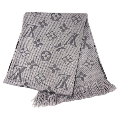 Louis Vuitton Muffler Women'S Brand Stole Monogram Wool Escharp Logomania