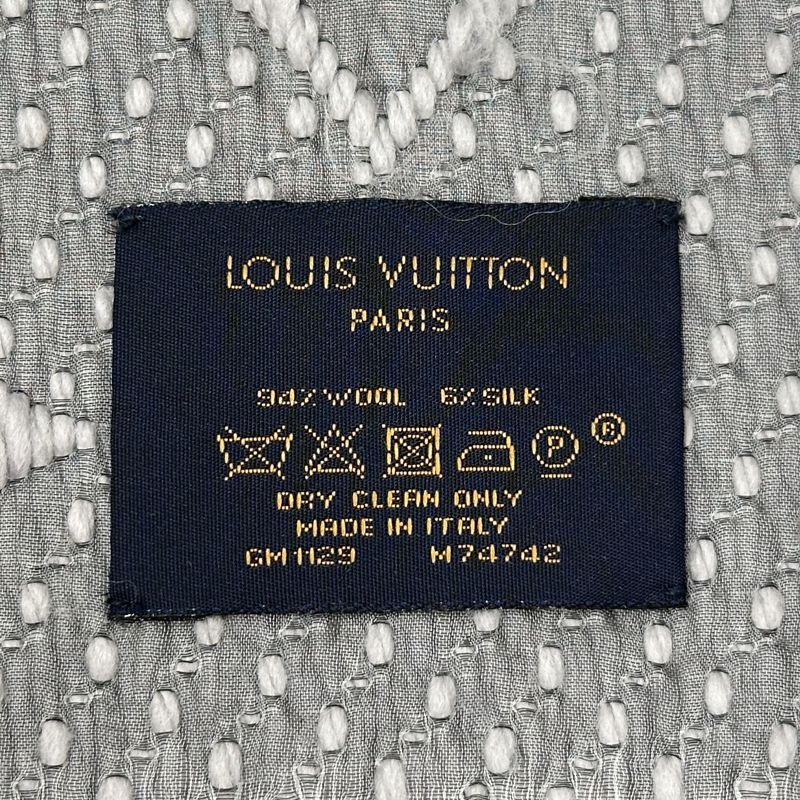 Louis Vuitton Muffler Women'S Brand Stole Monogram Wool Escharp Logomania
