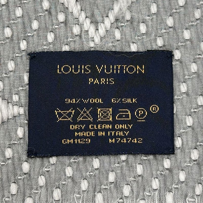 Louis Vuitton Muffler Women'S Brand Stole Monogram Wool Escharp Logomania