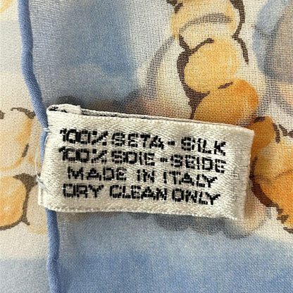 Chanel Scarf - Light Blue X Pink X Multi Coco Mark See-Through