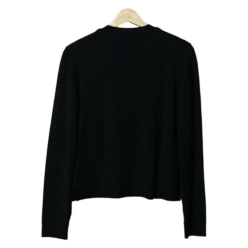 Fendi Cardigan Size 38 S Women's - Black Long Sleeve Flower Studs