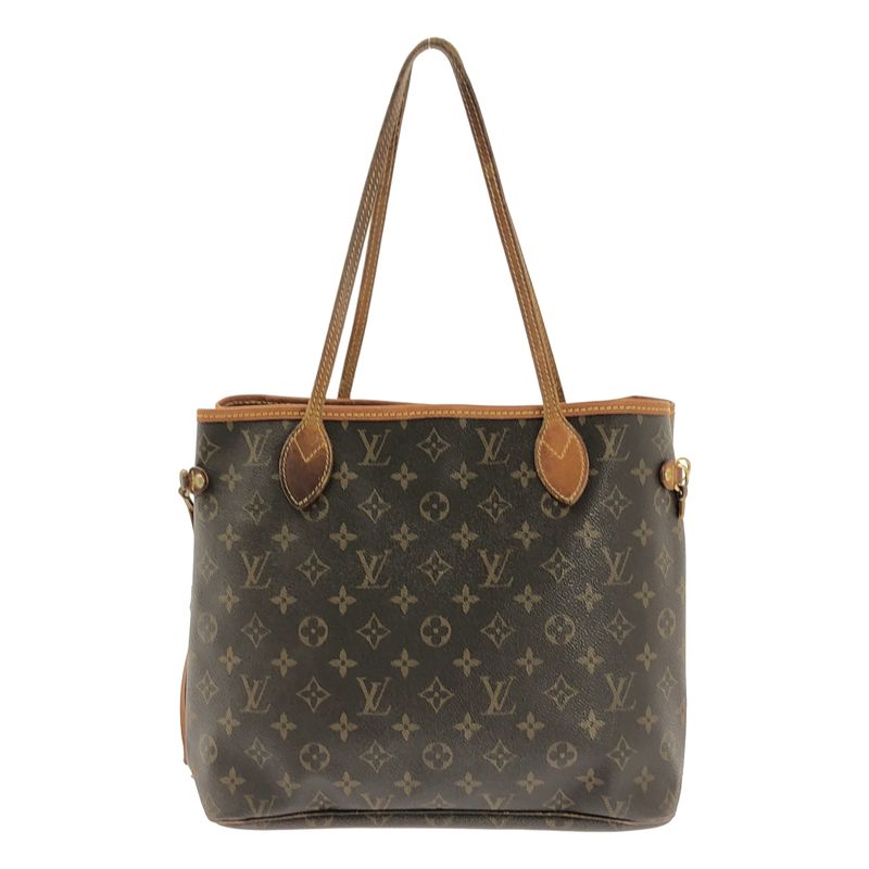 Louis Vuitton | Neverfull MM Monogram Leather Tote Bag M40156 | Brown | Ladies