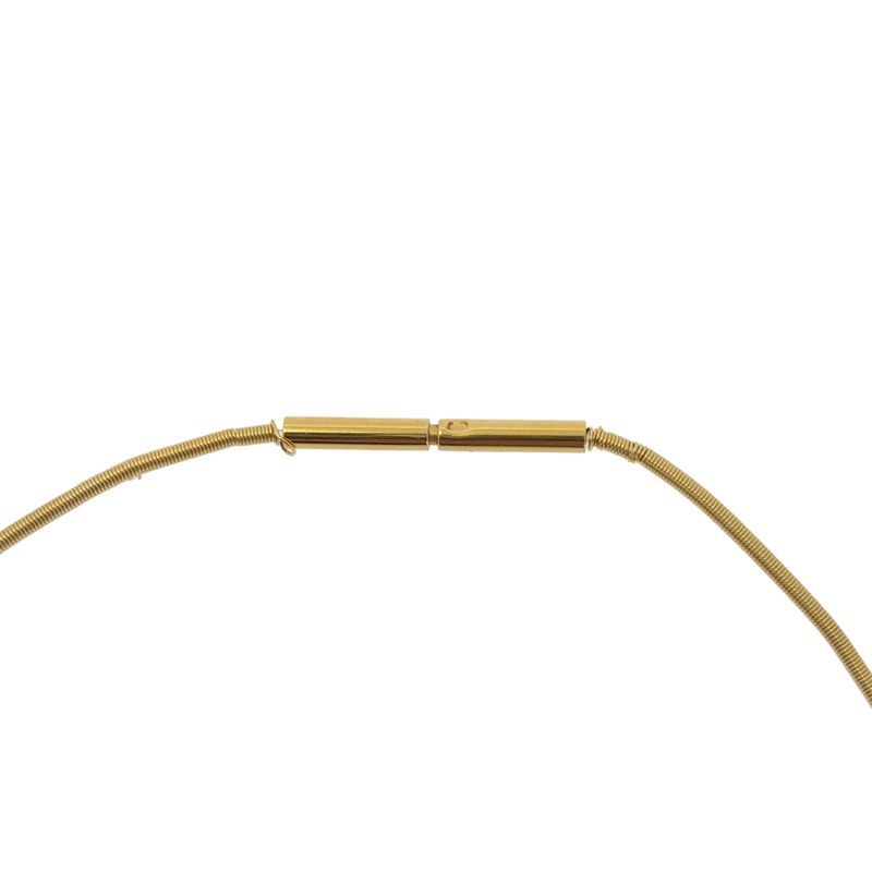 Hermes | Cage de Ash H Cube Wire Necklace | Gold Beige | Ladies