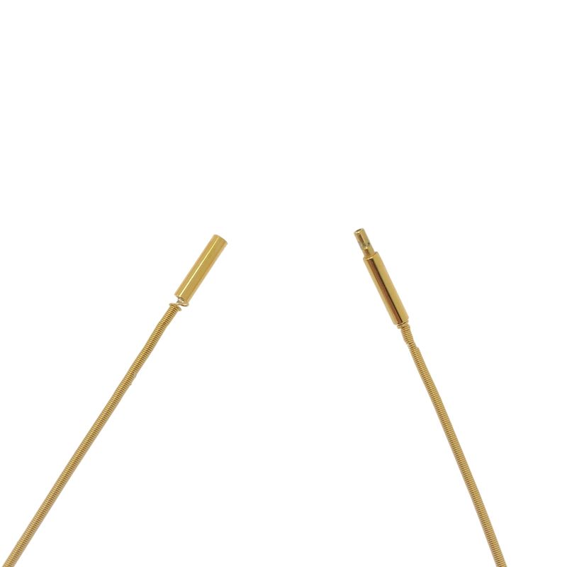 Hermes | Cage de Ash H Cube Wire Necklace | Gold Beige | Ladies