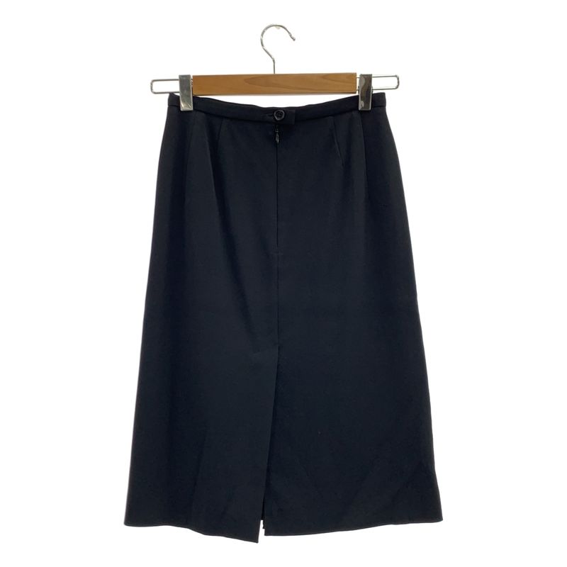 Prada | Back Slit Long Skirt | 38 | Black | Ladies