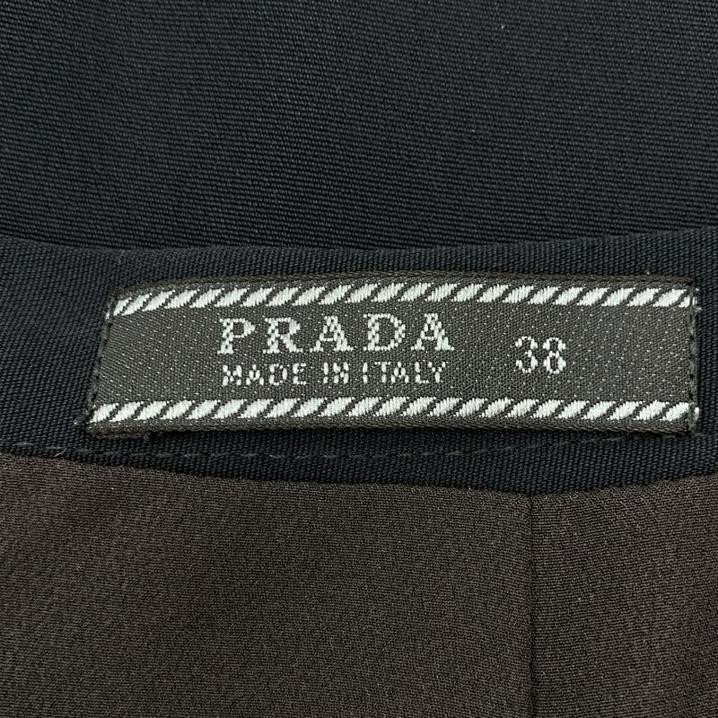 Prada | Back Slit Long Skirt | 38 | Black | Ladies