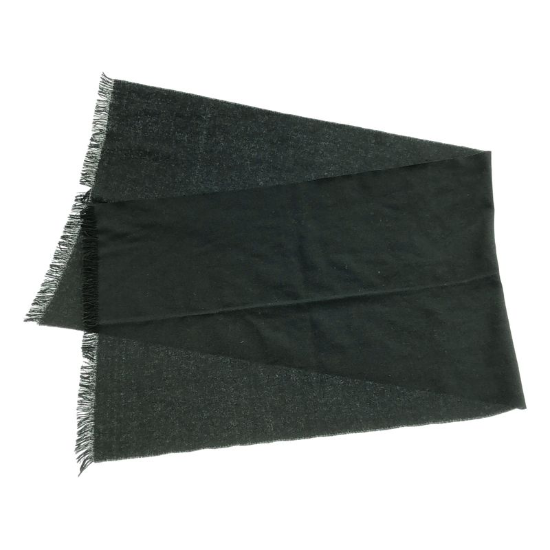 Prada | Wool Fringe Scarf | Black | Men's