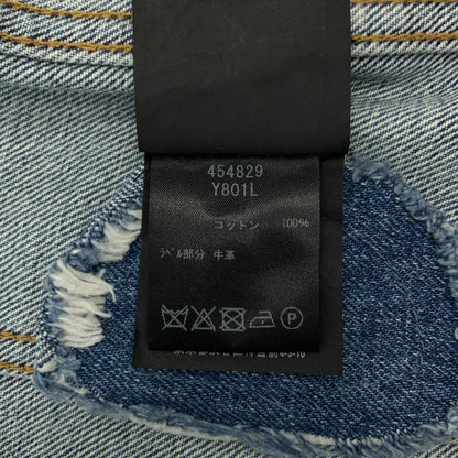 Saint Laurent Paris | Distressed Sweet Dreams Denim Jacket | XS | Indigo | Men's