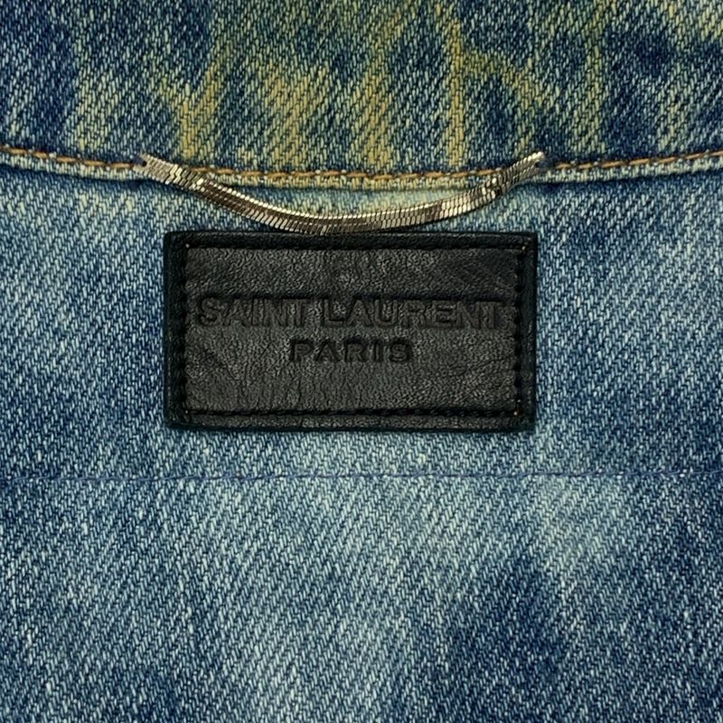 Saint Laurent Paris | Distressed Sweet Dreams Denim Jacket | XS | Indigo | Men's