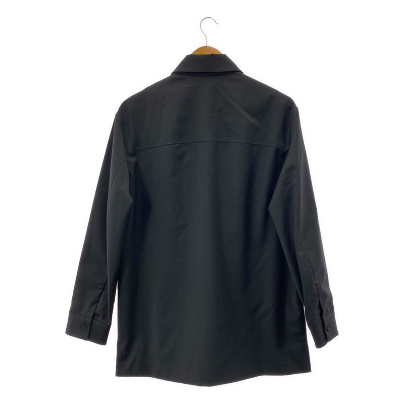 Fendi | Giacca Jacket Logo Patch Shirt | 44 | Black | Men's