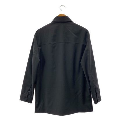 Fendi | Giacca Jacket Logo Patch Shirt | 44 | Black | Men's