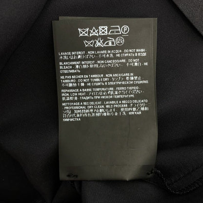 Saint Laurent Paris | Silk Ribbon Bowtie Shirt | XS | Black | Ladies