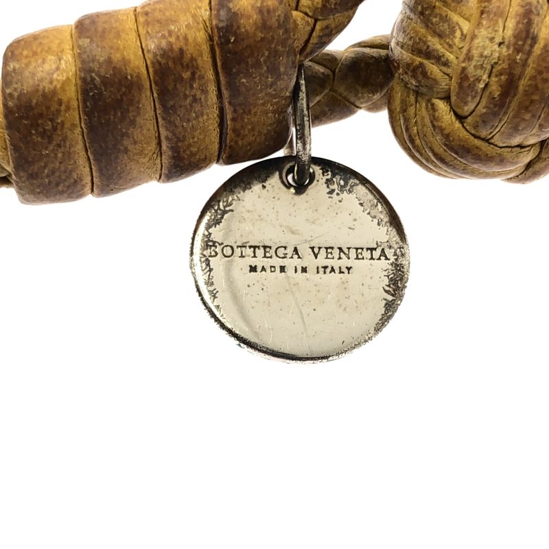 Bottega Veneta | Leather Intrecciato Bracelet | Brown | Ladies