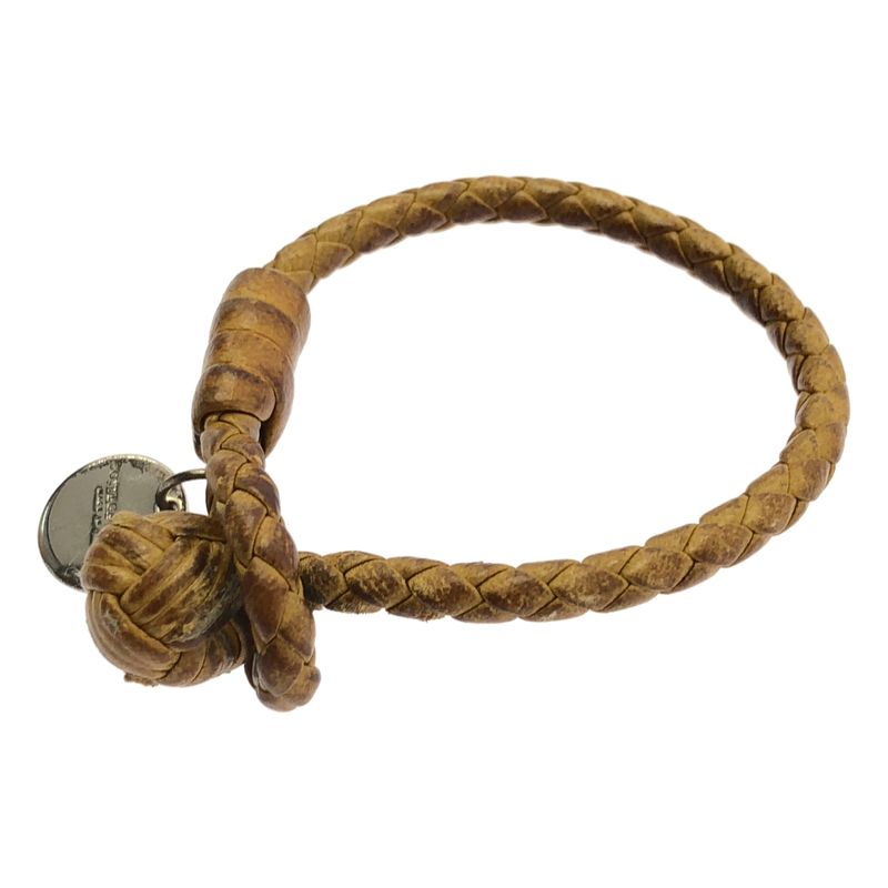 Bottega Veneta | Leather Intrecciato Bracelet | Brown | Ladies