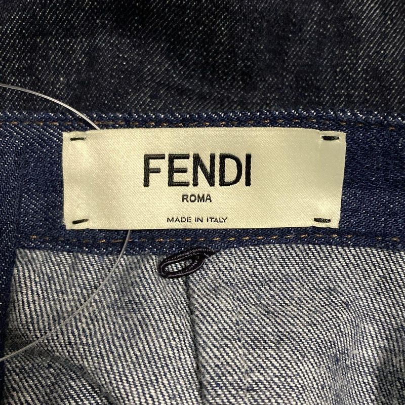 Fendi Long Skirt Size 40 M Women's - Navy X Dark Navy Denim