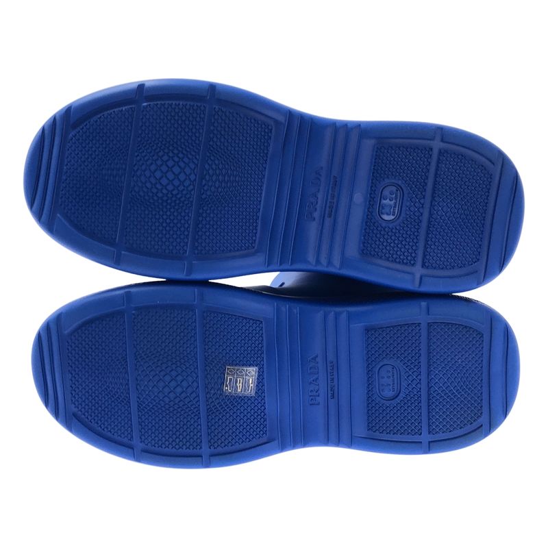 Prada | Triangle Logo Rubber Boots | 45 | Blue | Men's