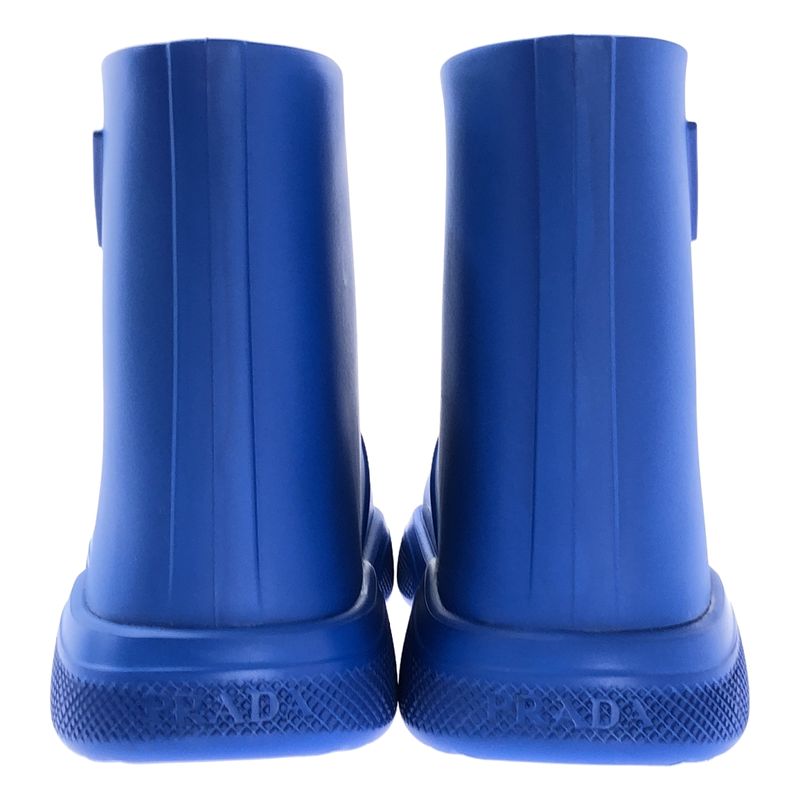 Prada | Triangle Logo Rubber Boots | 45 | Blue | Men's