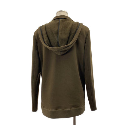 Loewe | Anagram Leather Patch Wool Hooded Tailored Jacket | 46 | Khaki |