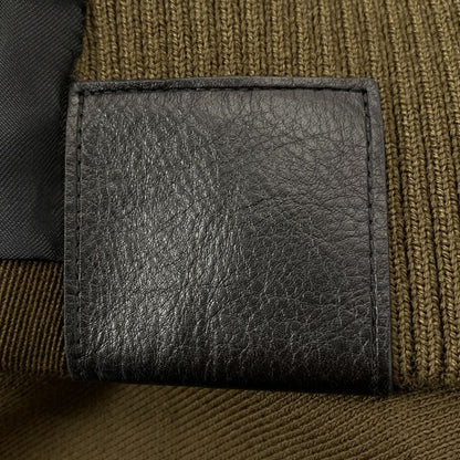 Loewe | Anagram Leather Patch Wool Hooded Tailored Jacket | 46 | Khaki |