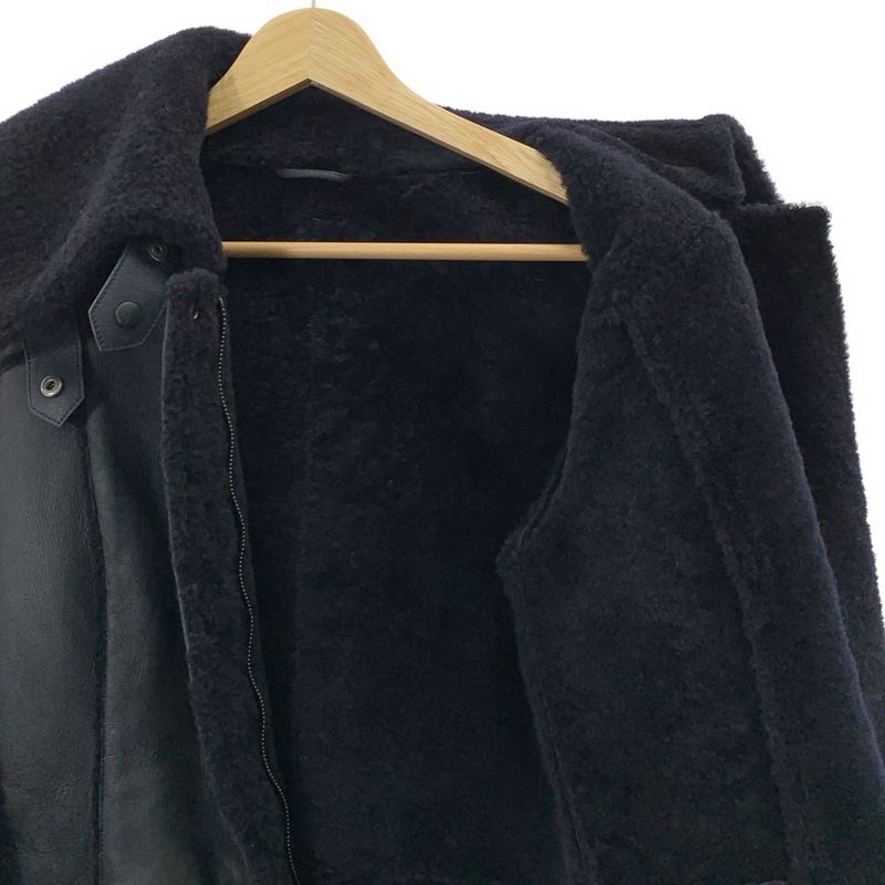 Bottega Veneta | Leather Boa Shearling Jacket | 40 | Black | Ladies