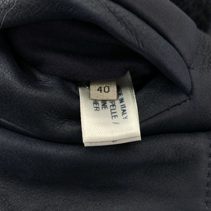 Bottega Veneta | Leather Boa Shearling Jacket | 40 | Black | Ladies