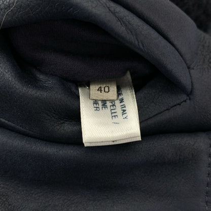 Bottega Veneta | Leather Boa Shearling Jacket | 40 | Black | Ladies