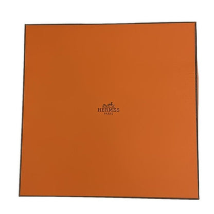 Hermes Scarf Carre 90 Green X Blue X Dark Brown Lettres Equestres