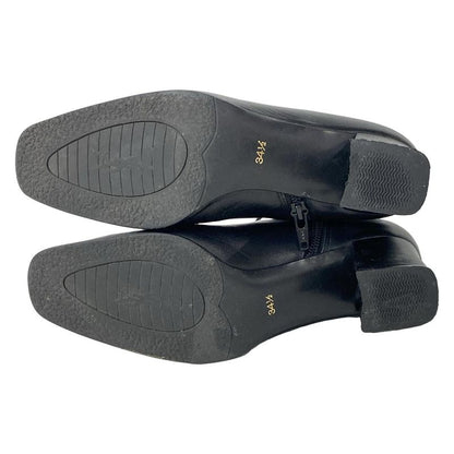 Yves Saint Laurent Short Boots 34 1 2 Women - Black Leather