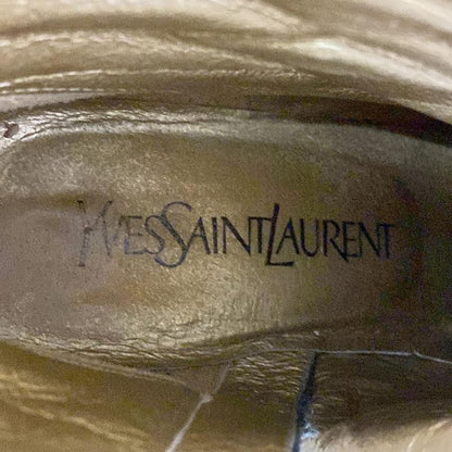 Yves Saint Laurent Short Boots 34 1 2 Women - Black Leather