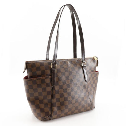 Louis Vuitton Totally PM N41282 Damier Canvas Brown Du0165 Women's Tote Bag