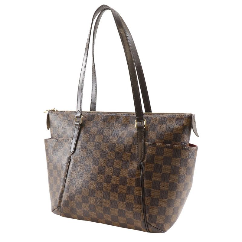 Louis Vuitton Totally PM N41282 Damier Canvas Brown Du0165 Women's Tote Bag