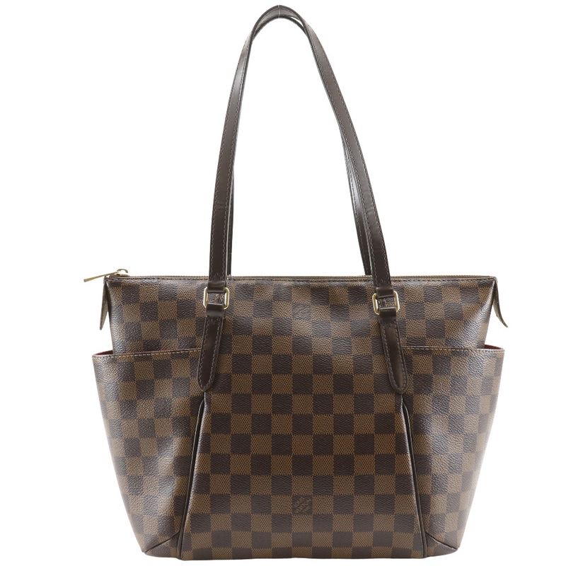 Louis Vuitton Totally PM N41282 Damier Canvas Brown Du0165 Women's Tote Bag