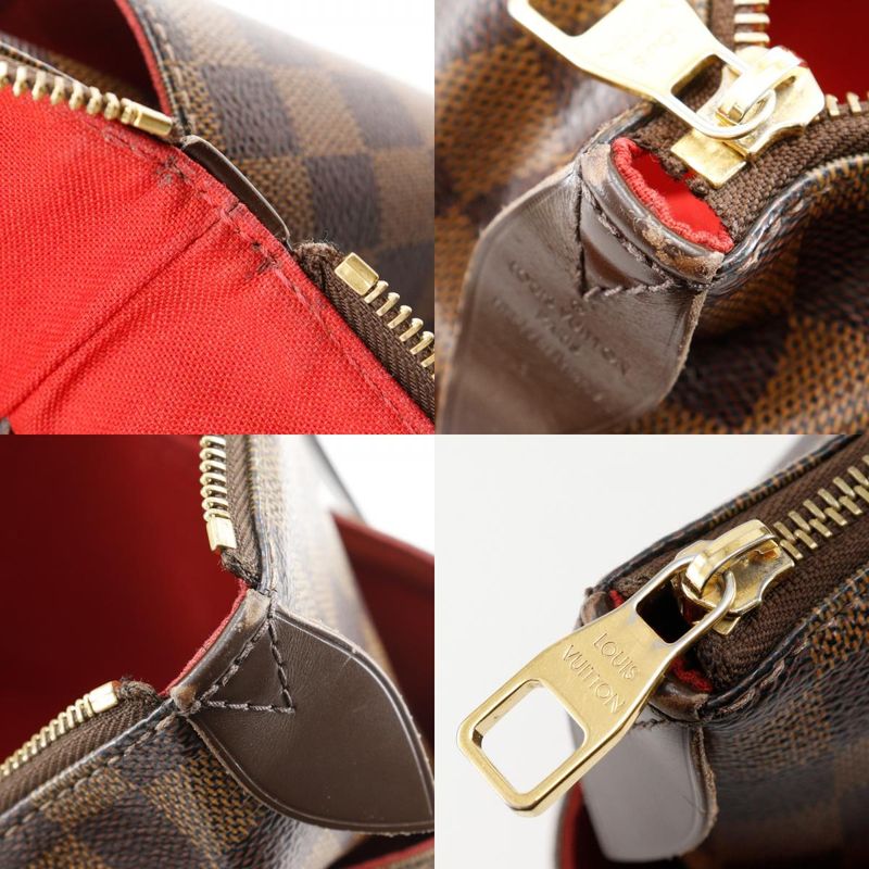 Louis Vuitton Totally PM N41282 Damier Canvas Brown Du0165 Women's Tote Bag