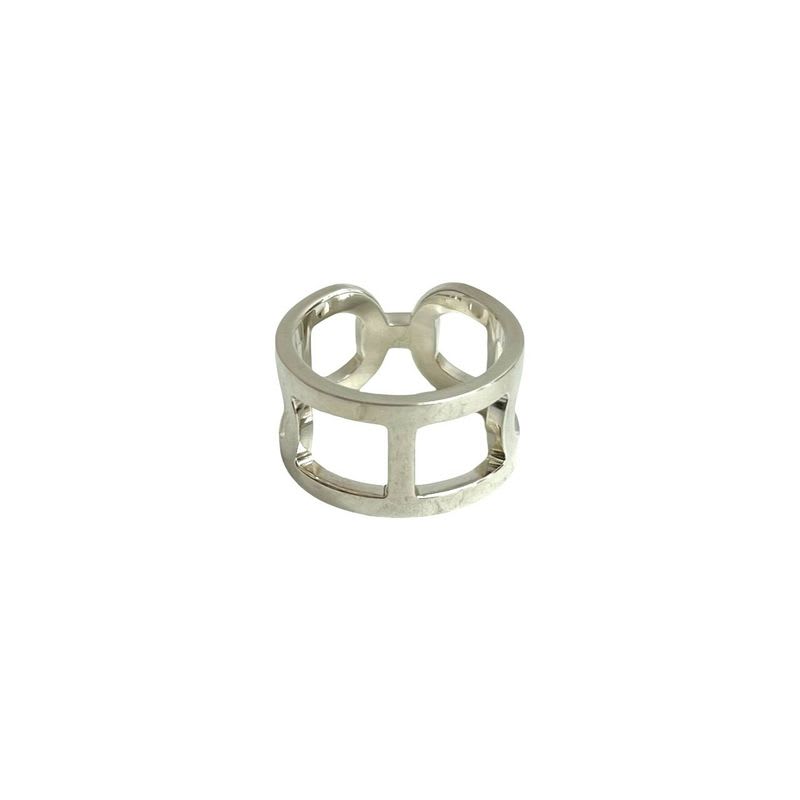 Hermes Ever Chaine D'ancre MM Silver 925 Ring 52 Size 12 33065