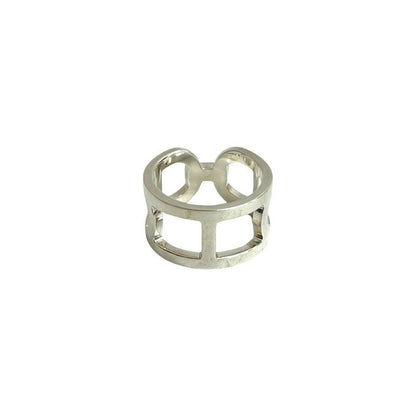 Hermes Ever Chaine D'ancre MM Silver 925 Ring 52 Size 12 33065