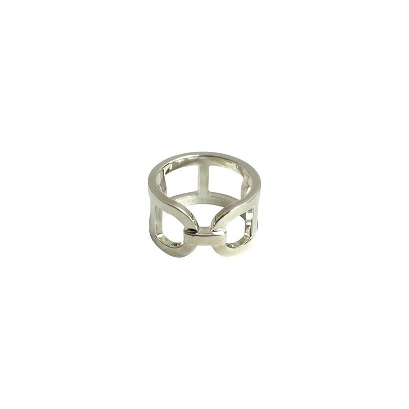 Hermes Ever Chaine D'ancre MM Silver 925 Ring 52 Size 12 33065