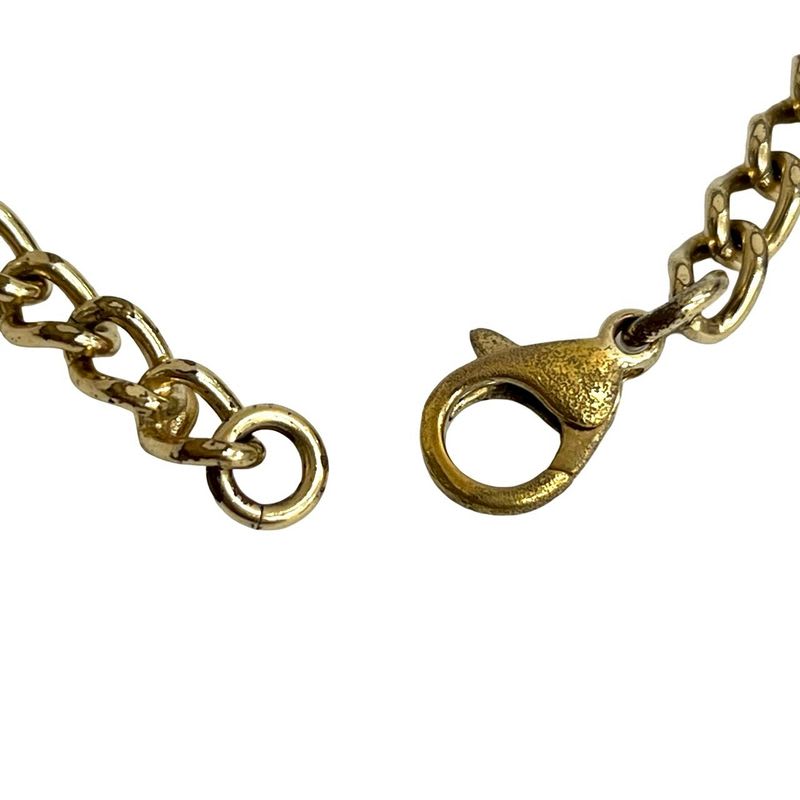 Chanel Vintage Coco Mark Logo Motif GP Chain Necklace Pendant 02A