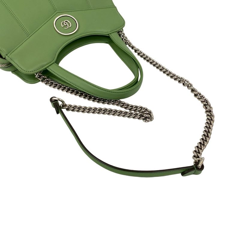 Gucci Small Petit GG Logo Hardware Leather 2-Way Handbag