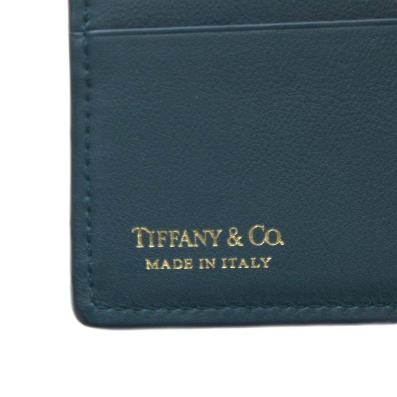 Tiffany & Co Tiffany & Co Pass Port Case Leather Green An23 • OH