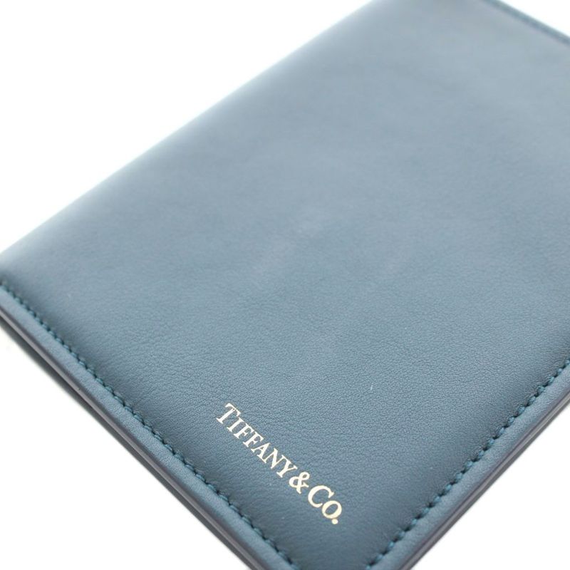 Tiffany & Co Tiffany & Co Pass Port Case Leather Green An23 • OH