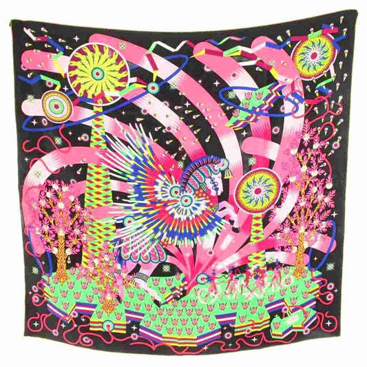 Hermes Care 90 LA Source de Pegase Source of Pegasus Scarf All Over Pattern